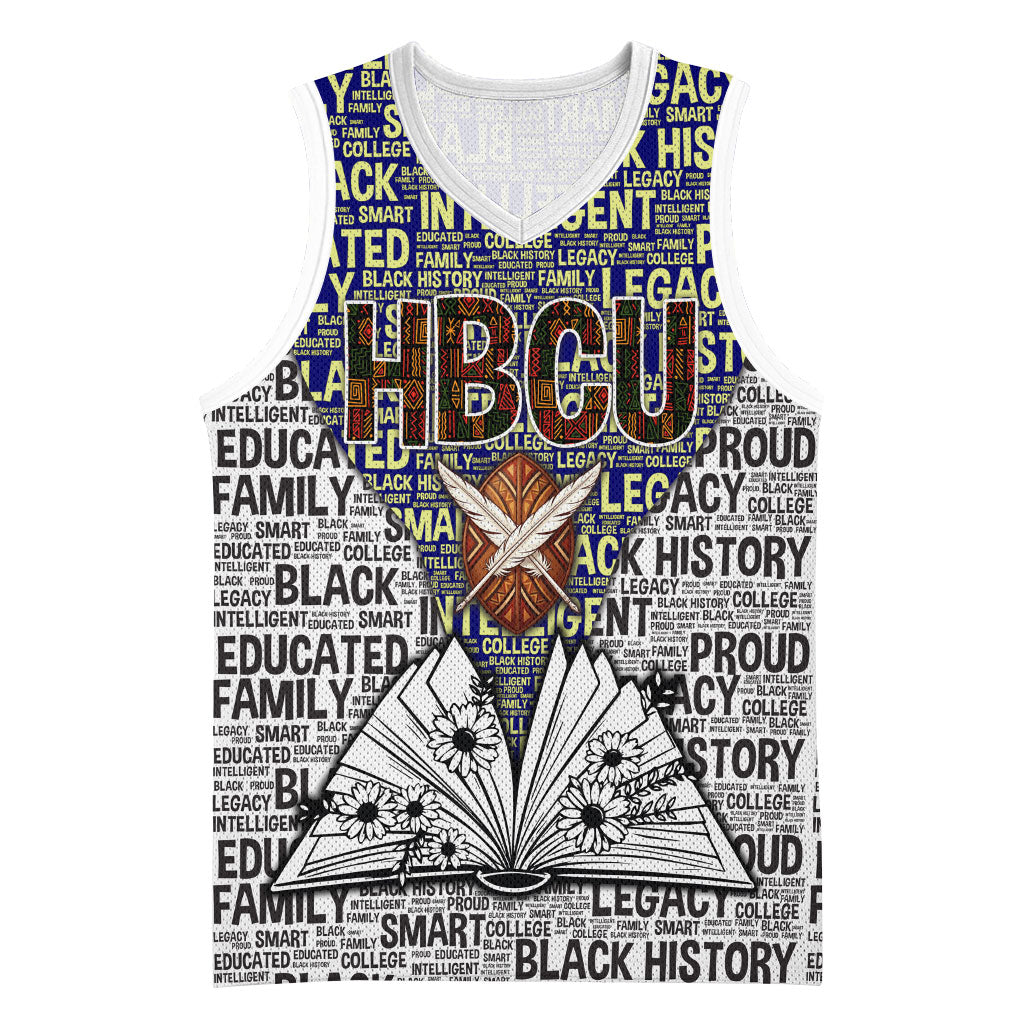 HBCU Black History Legacy Basketball Jersey Word Cloud African Shield Knowledge Book