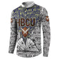 HBCU Black History Legacy Button Sweatshirt Word Cloud African Shield Knowledge Book