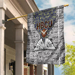 HBCU Black History Legacy Garden Flag Word Cloud African Shield Knowledge Book