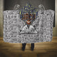 HBCU Black History Legacy Hooded Blanket Word Cloud African Shield Knowledge Book