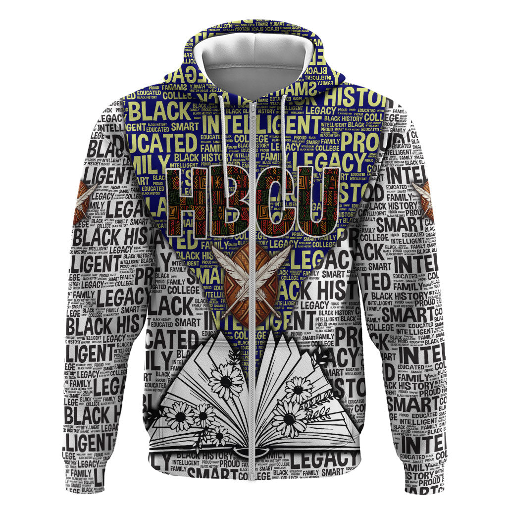HBCU Black History Legacy Hoodie Word Cloud African Shield Knowledge Book