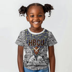 HBCU Black History Legacy Kid T shirt Word Cloud African Shield Knowledge Book