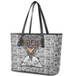 HBCU Black History Legacy Leather Tote Bag Word Cloud African Shield Knowledge Book