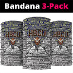 HBCU Black History Legacy Neck Gaiter Word Cloud African Shield Knowledge Book