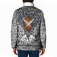 HBCU Black History Legacy Padded Jacket Word Cloud African Shield Knowledge Book