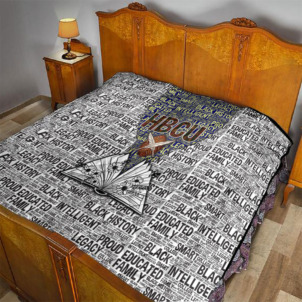HBCU Black History Legacy Quilt Word Cloud African Shield Knowledge Book