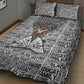 HBCU Black History Legacy Quilt Bed Set Word Cloud African Shield Knowledge Book