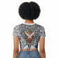 HBCU Black History Legacy Raglan Cropped T shirt Word Cloud African Shield Knowledge Book