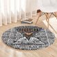 HBCU Black History Legacy Round Carpet Word Cloud African Shield Knowledge Book