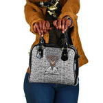 HBCU Black History Legacy Shoulder Handbag Word Cloud African Shield Knowledge Book