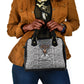 HBCU Black History Legacy Shoulder Handbag Word Cloud African Shield Knowledge Book