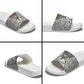 HBCU Black History Legacy Slide Sandals Word Cloud African Shield Knowledge Book