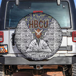 HBCU Black History Legacy Spare Tire Cover Word Cloud African Shield Knowledge Book