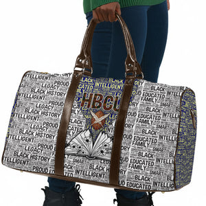 HBCU Black History Legacy Travel Bag Word Cloud African Shield Knowledge Book