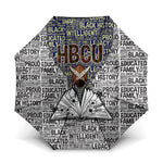 HBCU Black History Legacy Umbrella Word Cloud African Shield Knowledge Book