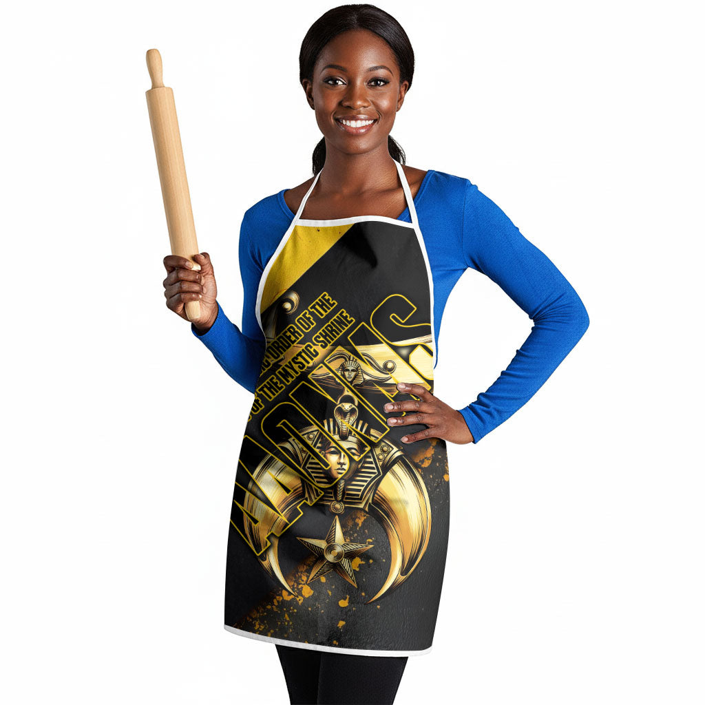 Nobles Shriners Pharaoh Apron Egyptian Pharaoh King Tut Art With Gold Scimitar Emblem