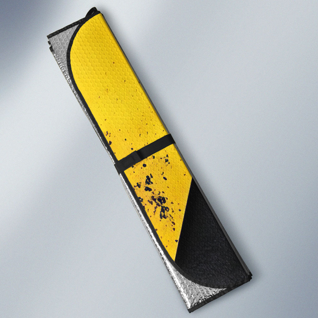 Nobles Shriners Pharaoh Auto Sun Shade Egyptian Pharaoh King Tut Art With Gold Scimitar Emblem