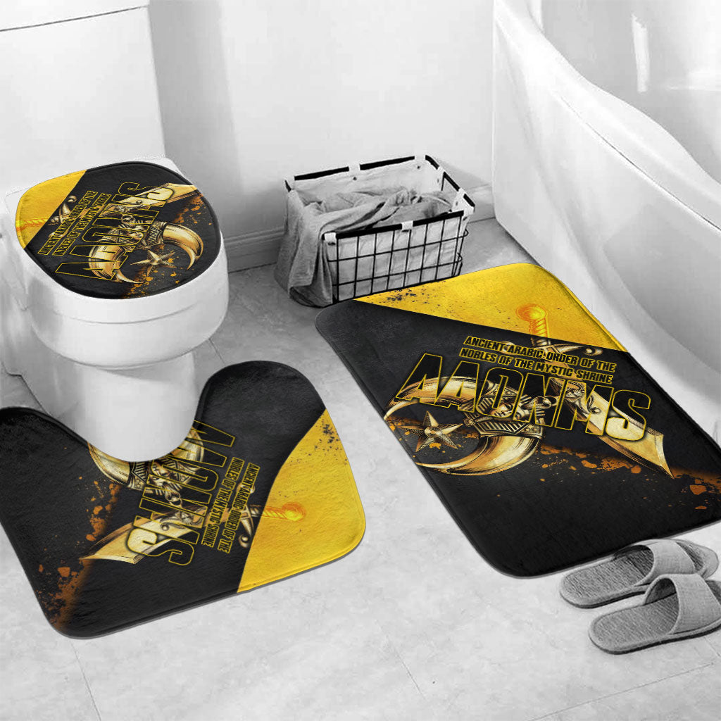 Nobles Shriners Pharaoh Bathroom Set Egyptian Pharaoh King Tut Art With Gold Scimitar Emblem