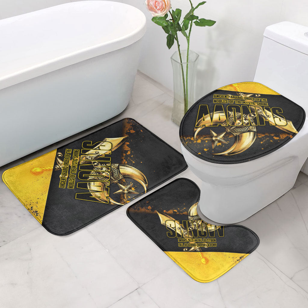 Nobles Shriners Pharaoh Bathroom Set Egyptian Pharaoh King Tut Art With Gold Scimitar Emblem
