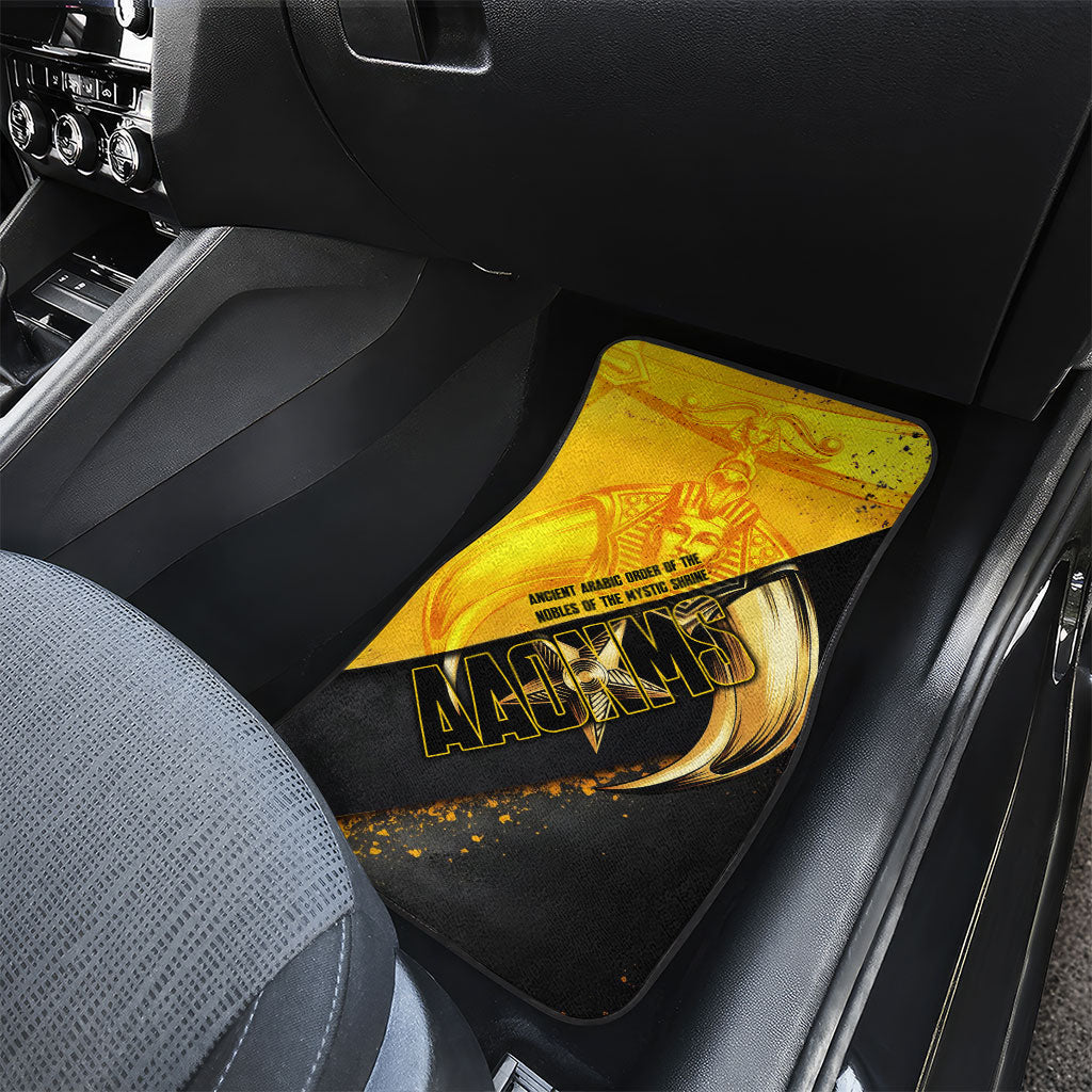 Nobles Shriners Pharaoh Car Mats Egyptian Pharaoh King Tut Art With Gold Scimitar Emblem