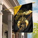 Nobles Shriners Pharaoh Garden Flag Egyptian Pharaoh King Tut Art With Gold Scimitar Emblem