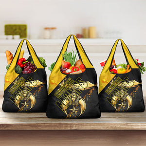 Nobles Shriners Pharaoh Grocery Bag Egyptian Pharaoh King Tut Art With Gold Scimitar Emblem