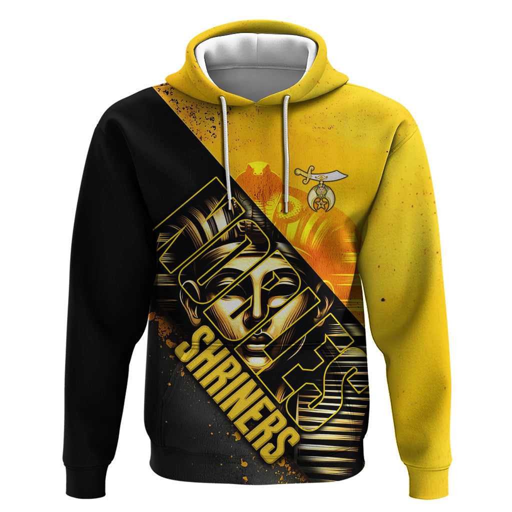 Nobles Shriners Pharaoh Hoodie Egyptian Pharaoh King Tut Art With Gold Scimitar Emblem