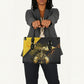 Nobles Shriners Pharaoh Leather Bag Egyptian Pharaoh King Tut Art With Gold Scimitar Emblem