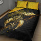 Nobles Shriners Pharaoh Quilt Bed Set Egyptian Pharaoh King Tut Art With Gold Scimitar Emblem