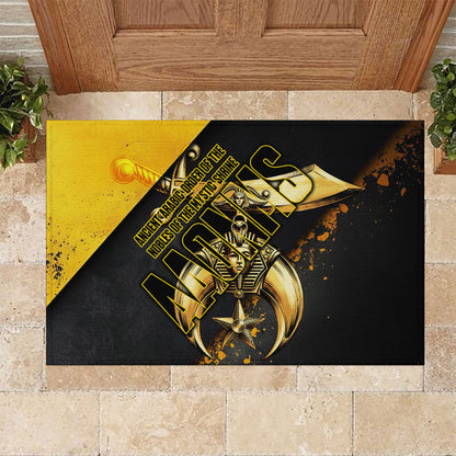 Nobles Shriners Pharaoh Rubber Doormat Egyptian Pharaoh King Tut Art With Gold Scimitar Emblem