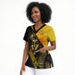 Nobles Shriners Pharaoh Scrub Top Egyptian Pharaoh King Tut Art With Gold Scimitar Emblem
