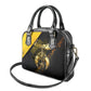 Nobles Shriners Pharaoh Shoulder Handbag Egyptian Pharaoh King Tut Art With Gold Scimitar Emblem