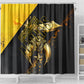 Nobles Shriners Pharaoh Shower Curtain Egyptian Pharaoh King Tut Art With Gold Scimitar Emblem