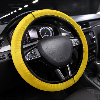 Nobles Shriners Pharaoh Steering Wheel Cover Egyptian Pharaoh King Tut Art With Gold Scimitar Emblem