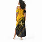 Nobles Shriners Pharaoh Summer Maxi Dress Egyptian Pharaoh King Tut Art With Gold Scimitar Emblem