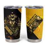 Nobles Shriners Pharaoh Tumbler Cup Egyptian Pharaoh King Tut Art With Gold Scimitar Emblem