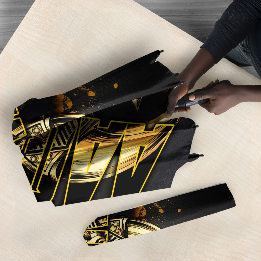 Nobles Shriners Pharaoh Umbrella Egyptian Pharaoh King Tut Art With Gold Scimitar Emblem