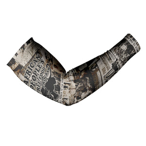 African People's Free Food Program Arm Sleeves Black Panther Newspaper Collage Black Panther Party