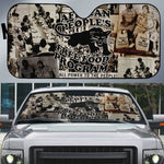 African People's Free Food Program Auto Sun Shade Black Panther Newspaper Collage Black Panther Party