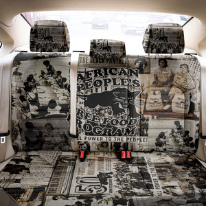 African People's Free Food Program Back Car Seat Cover Black Panther Newspaper Collage Black Panther Party
