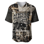 African People's Free Food Program Baseball Jersey Black Panther Newspaper Collage Black Panther Party