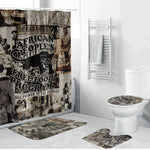 African People's Free Food Program Bathroom Set Black Panther Newspaper Collage Black Panther Party