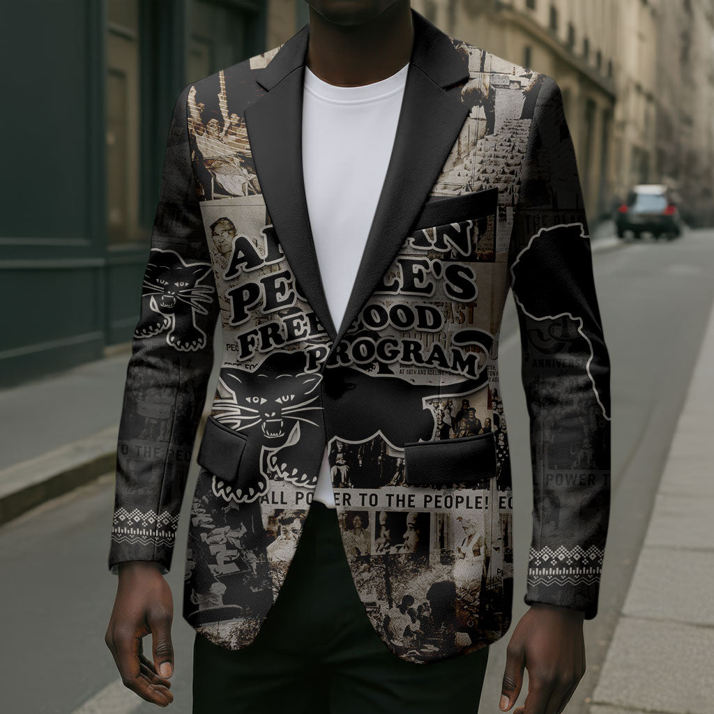African People's Free Food Program Blazer Black Panther Newspaper Collage Black Panther Party