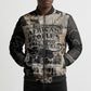 African People's Free Food Program Bomber Puffer Jacket Black Panther Newspaper Collage Black Panther Party