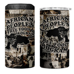 African People's Free Food Program 4 in 1 Can Cooler Tumbler Black Panther Newspaper Collage Black Panther Party
