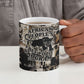 African People's Free Food Program Ceramic Mug Black Panther Newspaper Collage Black Panther Party