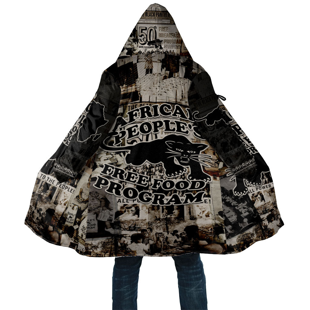 African People's Free Food Program Cloak Black Panther Newspaper Collage Black Panther Party