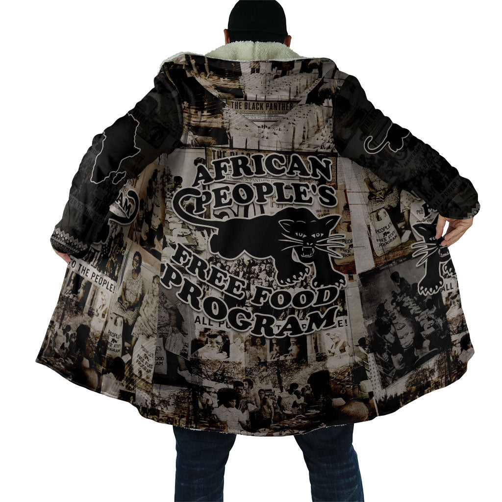 African People's Free Food Program Cloak Black Panther Newspaper Collage Black Panther Party