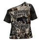 African People's Free Food Program Cross Shoulder Shirt Black Panther Newspaper Collage Black Panther Party