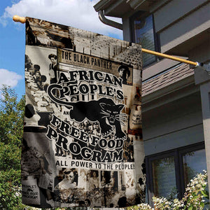 African People's Free Food Program Garden Flag Black Panther Newspaper Collage Black Panther Party